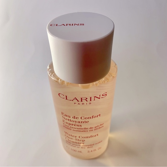 CLARINS PARIS Set Hydra-Essentiel Cream 1oz Facial Cleanser 3.4oz FEED Pouch NEW - Picture 3 of 10